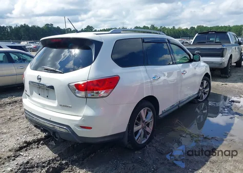 2013 Nissan Pathfinder Platinum from USA, damaged, VIN 5N1AR2MN0DC688285